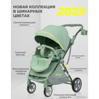 Коляска прогулочная «книга» Farfello Fest Lux FL-6 (вечнозеленый)