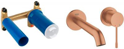 

Смеситель Grohe Essence New 19408DL1+23571000 (теплый закат, матовый)