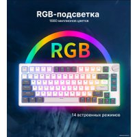 Клавиатура Royal Kludge RK-H81 RGB White Night (RK Cyan)