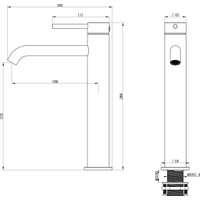 Смеситель Oliveeka 88239017 (золотой)