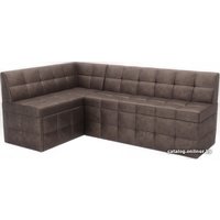 Угловой диван Мебель-АРС Атлантис левый 212x84x135 (серо-шоколадный Star Velvet 60 Cofee)