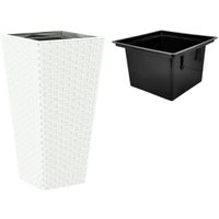 Кашпо Form-Plastic Rattana Slim FP-3900-011 (белый)