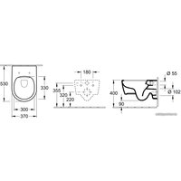 Унитаз подвесной Villeroy & Boch Avento 5656RS01