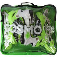 Роликовые коньки Cosmoride Aqua (р. 27-30, белый/зеленый)