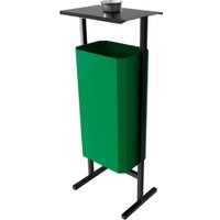 Уличная урна Allerd Стандарт 50л с пепельницей (зеленый)