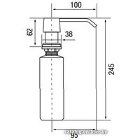 Дозатор для моющего средства Longran LD0003 CR (хром)