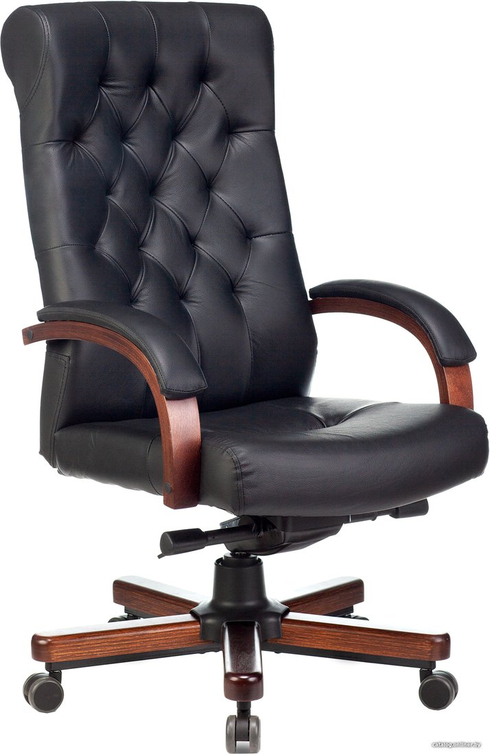 Офисное кресло Бюрократ T-9928WALNUT (черный)