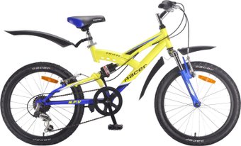 Детский велосипед Racer Tiger 20 (желтый/синий, 2017)