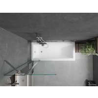 Стеклянная шторка для ванны Mexen Flip Chrome 80