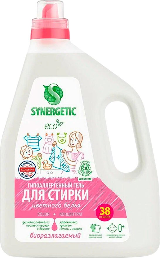 

Гель для стирки Synergetic Color биоразлагаемый 2.28 л