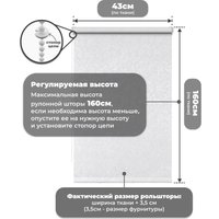 Рулонные шторы Sundays Home LM 97-11 43х160 (белый)