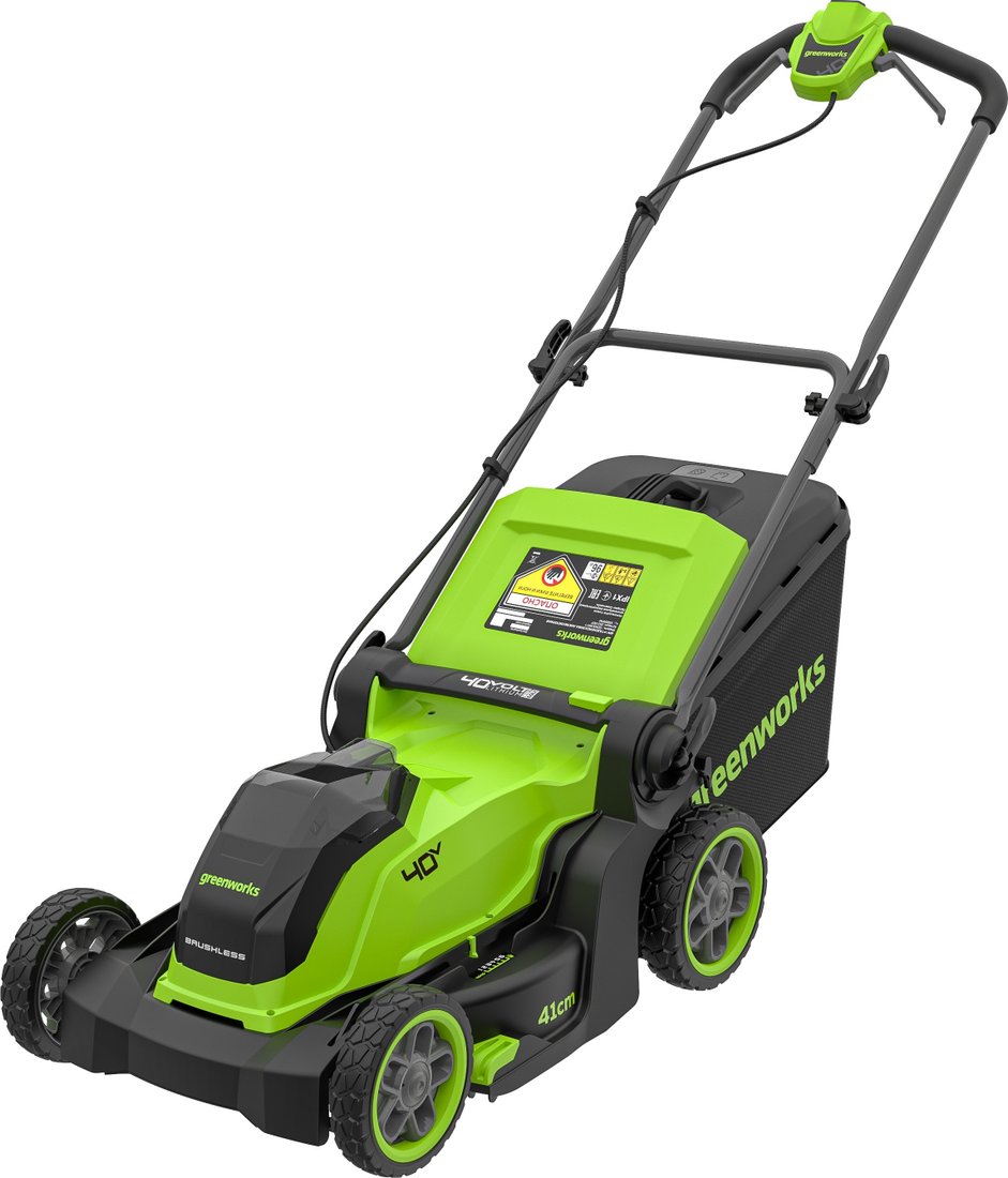 Газонокосилка Greenworks GD40LM411K5 2521007UG (с 1-им АКБ)