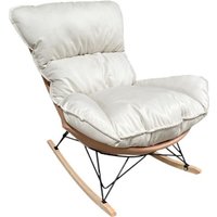 Кресло-качалка Mio Tesoro Монга-2 (бежевый/коричневый)