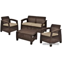 Набор садовой мебели Keter Corfu Set (коричневый)