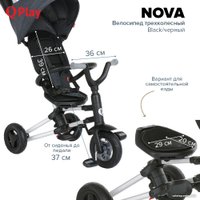 Детский велосипед Qplay Nova S700 (черный/черный)