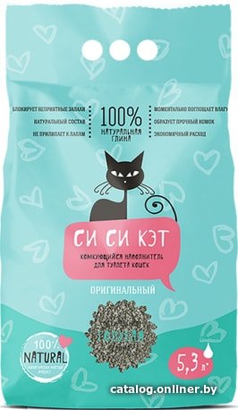 Наполнитель для туалета СиСиКэт оригинальный 5.3 л