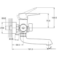 Смеситель G.Lauf NUD3-A045KH (сатин)
