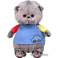 Классическая игрушка BUDI BASA Collection Басик Baby в футболке с машинкой BB-064 (20 см)