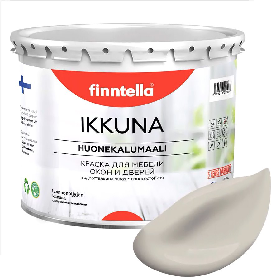 

Краска Finntella Ikkuna Sansa F-34-1-9-FL083 9 л (серо-бежевый)