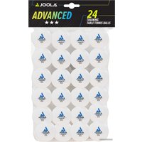 Мяч для настольного тенниса Joola Advanced Training 40+ (белый, 3 звезды, 24 шт)