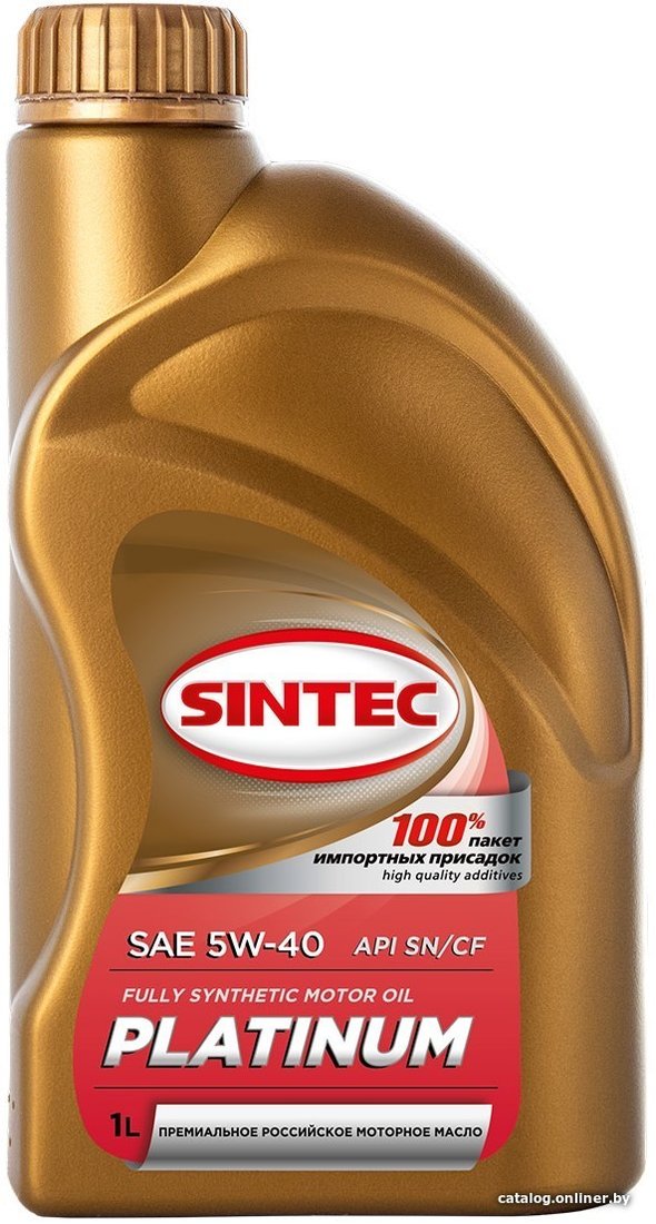Моторное масло Sintec Platinum 5W-40 API SN/CF 1л