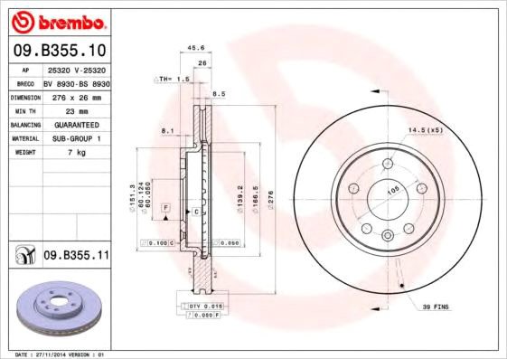 

Brembo 09B35510