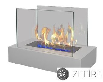 Биокамин ZeFire Galea белый