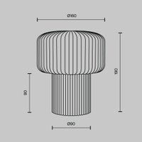 Настольная лампа Maytoni MOD404TL-01BG