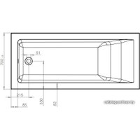 Ванна Astra-Form Нейт 160x70