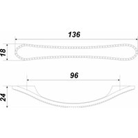Ручка мебельная Boyard Aurora RS445CP.3/96