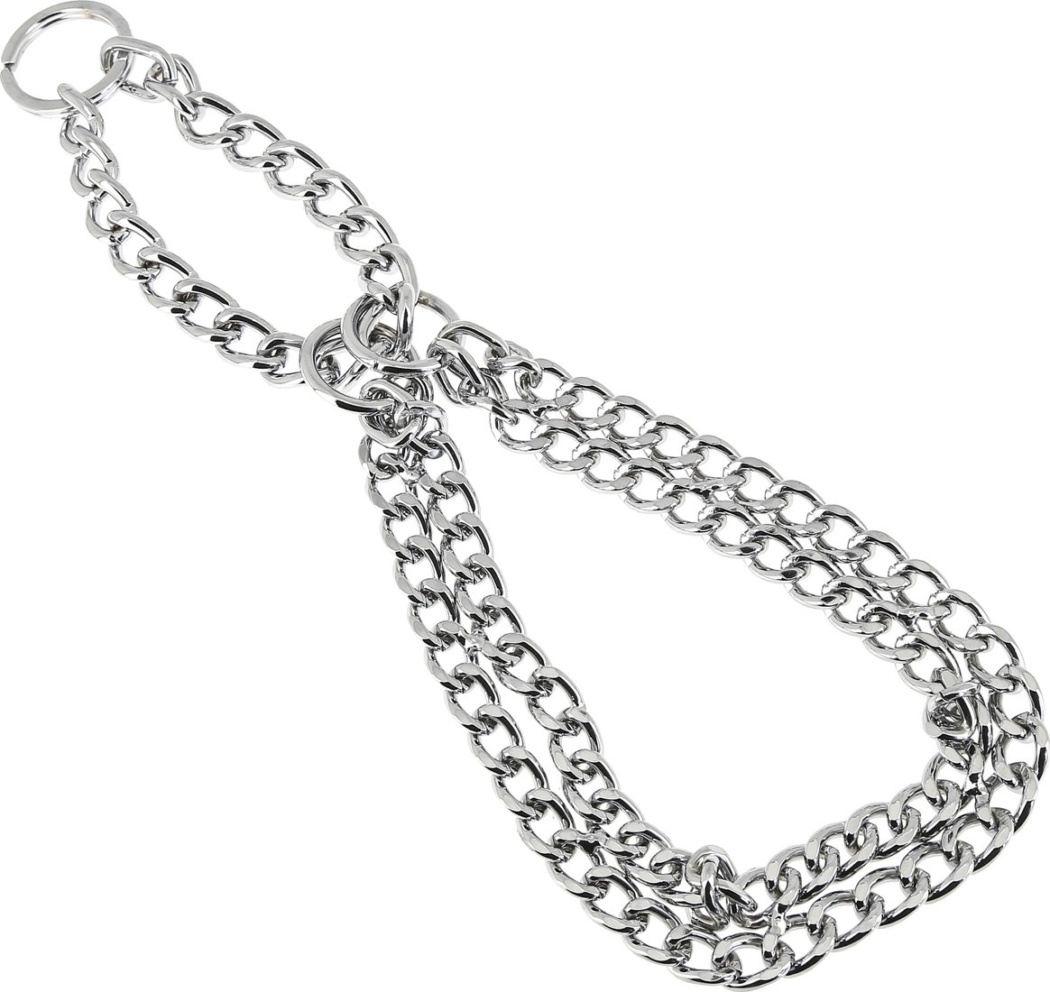 

Ошейник-полуудавка Каскад Classic двухрядная 2.5 мм 50 см 21450252 (серебристый)