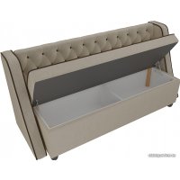 Диван Лига диванов Лофт 104553 (микровельвет, бежевый)