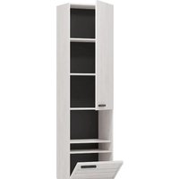 Шкаф распашной Глазов МЦН 1 Oslo (Бетон Пайн светлый/Черный)