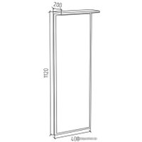 Зеркало МДК ПРЗ 400x1120x200 (венге)