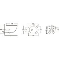Унитаз подвесной Oliveeka YJ2381 (белый)