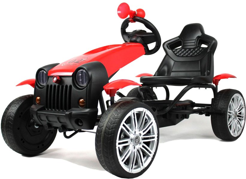 

Педальная машинка RiverToys C222CC (красный)