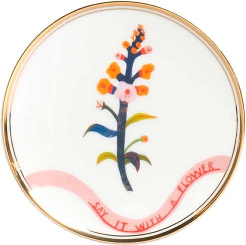 

Тарелка десертная Bitossi Botanica BOT00171 (буквица)