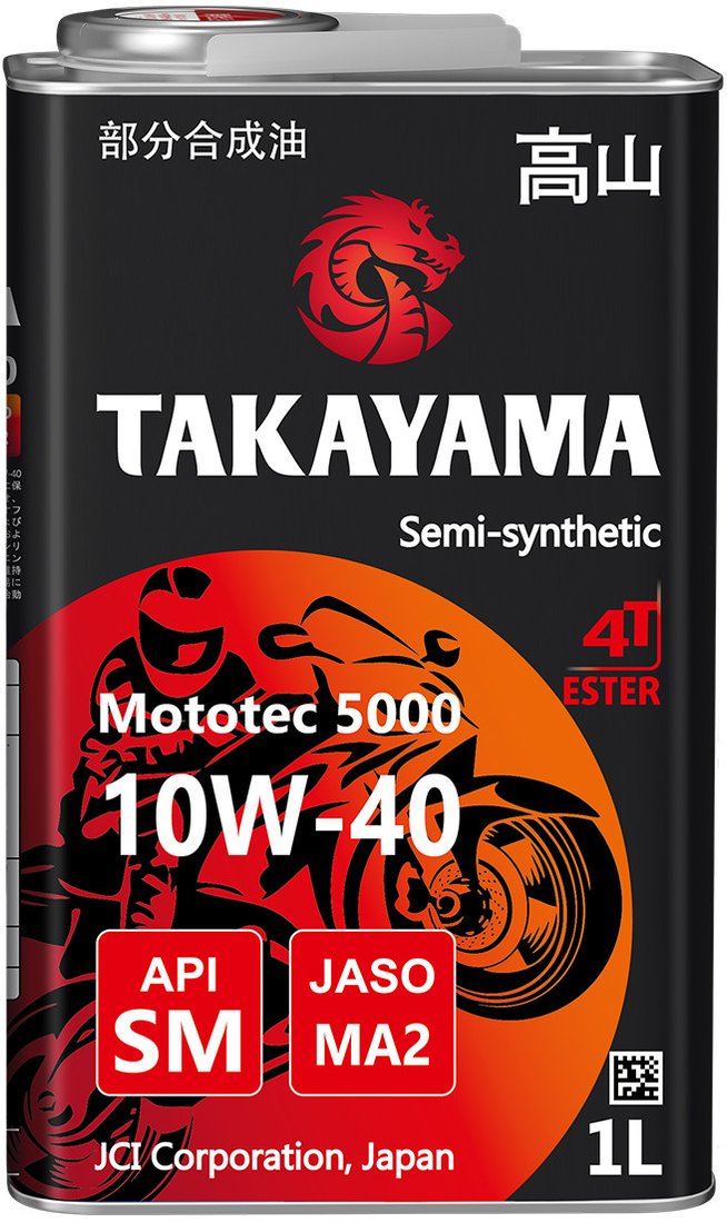 

Моторное масло Takayama Mototec 5000 4T 10W-40 1л