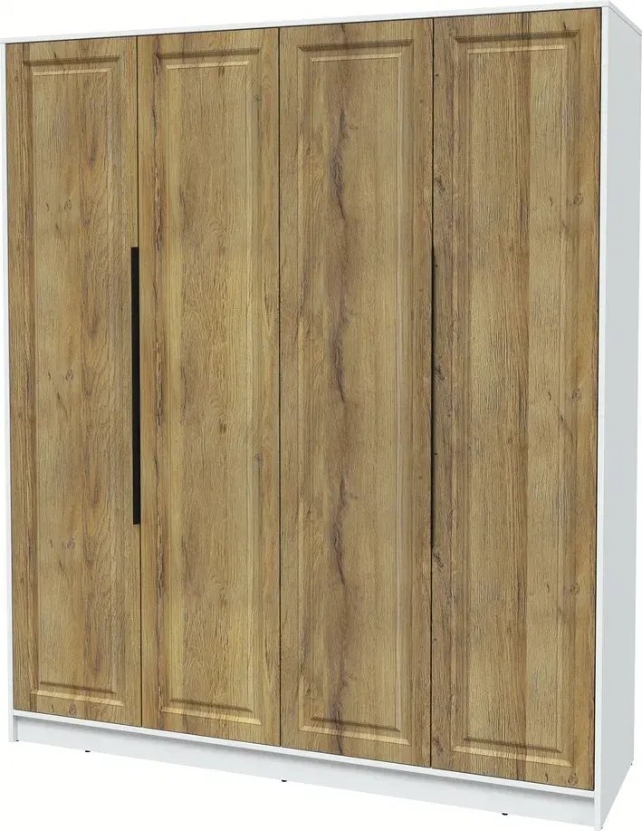 

Шкаф распашной Интерлиния Концепт КТ-Ш4 Деко (белый платинум/дуб вотан)