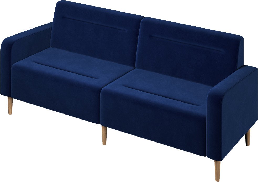 

Диван MONOFIX Фоксет 202см (велюр/синий №26)