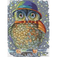 Набор для вышивания Белоснежка Сова в шляпе 174-14