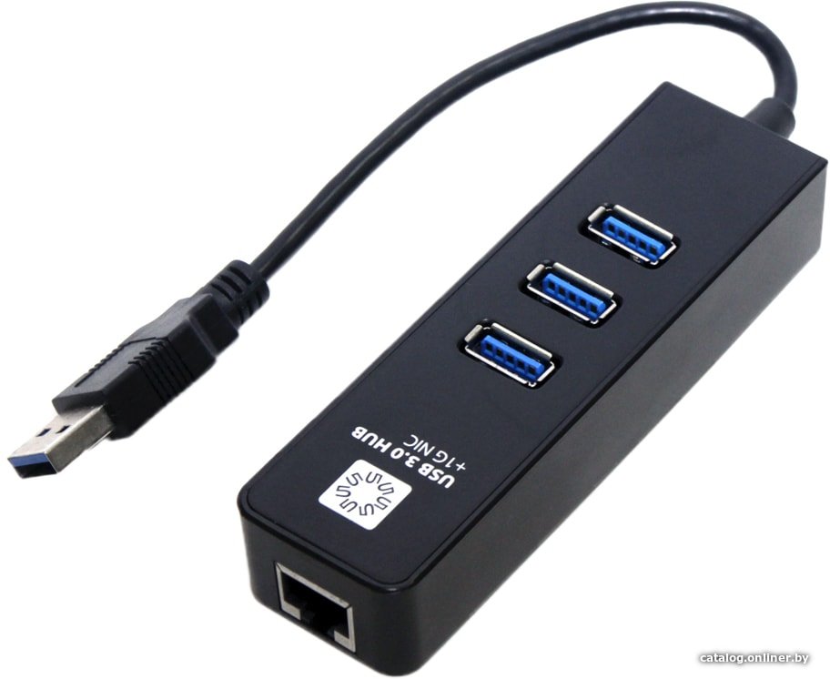 USB-хаб 5bites UA3-45-04BK