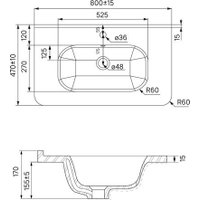  IDDIS Тумба с умывальником Brick 80 BRI80WFi95K