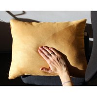 Чехол на подушку Matex Alcantara 13-549 (карамельный)