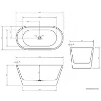 Ванна Abber AB9203-1.4 140x70