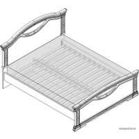 Кровать Шатура Лючия светлая 160x200 ABC-01.T8L