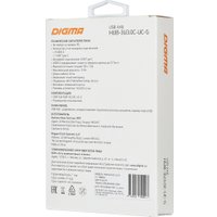 USB-хаб Digma HUB-3U3.0С-UC-G