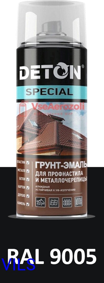 

Грунт-эмаль Deton Special Для металлочереп. RAL 9005 0.52 л (черный)