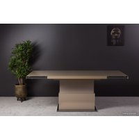 Стол-трансформер Levmar Shift V41/S79 (стекло капучино/опоры нержавеющая сталь)