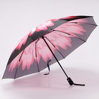 Зонт Rain Berry 734-23340.1 (черный/светло-розовый)